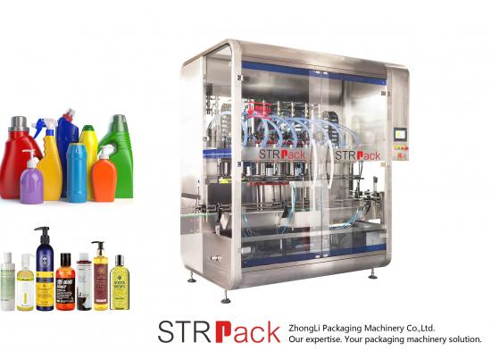 Máquina de llenado de líquidos para Cuidado personal y productos para el hogar.