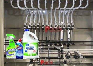 Máquina llenadora de productos blanqueadores